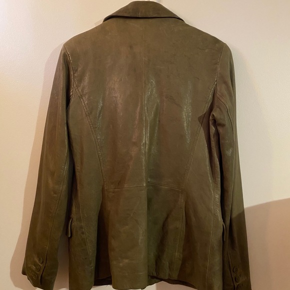 Vintage Danier Leather Jacket Peacoat - Picture 3 of 14